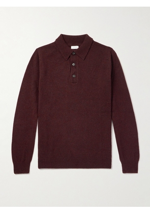 Sunspel - Wool Polo Shirt - Men - Brown - S