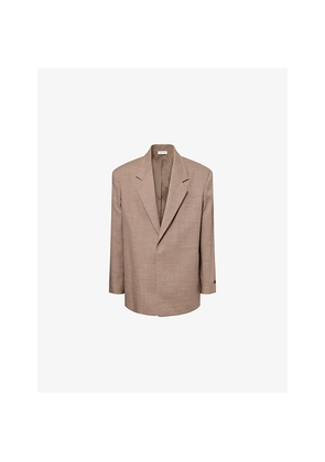 Mens Fear Of God Notch-Lapel Single-Breasted Wool Blazer