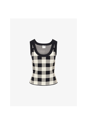 Womens Posse Pippa Graphic-Pattern Knit Top
