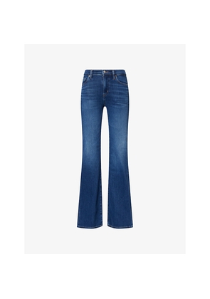 Womens Frame The Icon Flared Cotton-Blend Jeans