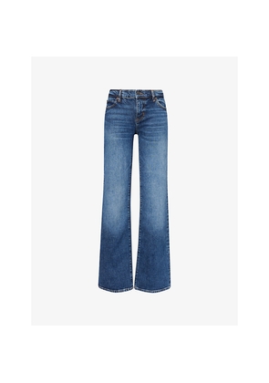 Womens Frame The Rodeo Low-Rise Bootcut-Leg Denim Jeans