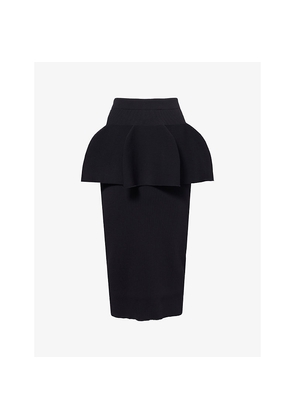 Womens CFCL Pottery Layered Knitted Woven Midi Skirt