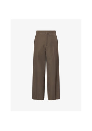 Mens Fear Of God Tailored Wide-Leg Wool and Cotton Trousers