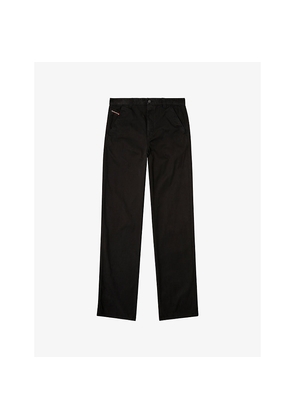 Mens Diesel P-Hant-Chino Straight-Leg Cotton-Twill Trousers