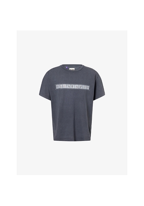 Mens Gallery Dept Glitter-Branding Crewneck Cotton-Jersey T-Shirt