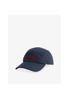 Mens Loewe Logo-Embroidered Cotton-Twill Cap