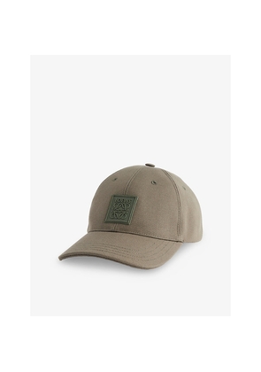 Mens Loewe Branded-Patch Cotton-Canvas Cap