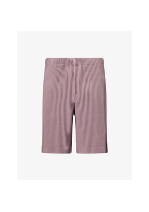 Mens Homme Plisse Issey Miyake Color Pleats Drawstring Knitted Shorts