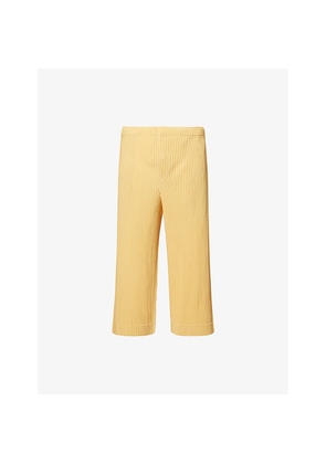 Mens Homme Plisse Issey Miyake Monthly Colors: August Drawstring Knitted Trousers