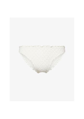 Womens Seafolly Daydreamer Broderie-Anglaise Bikini Bottoms