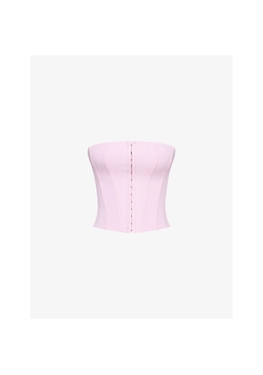Womens House of CB The Strapless Stretch-Woven Corset Top