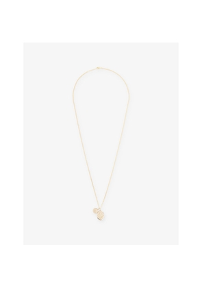 Mens Miansai Mini Dove Pendant 18ct Yellow-Gold Vermeil Sterling-Silver Necklace