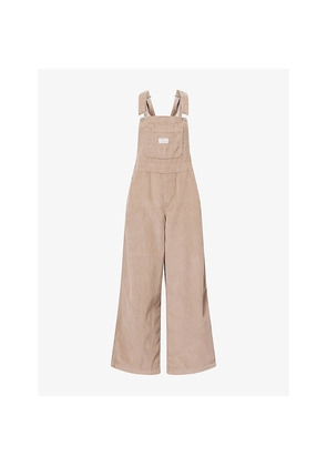 Womens Levis Wide-Leg Corduroy Dungarees