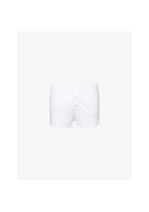 Mens Hanro Sea Island Cotton Boxer Trunks