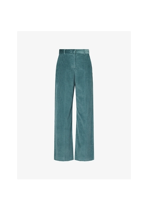 Womens Weekend Max Mara Tania Wide-Leg Cotton-Corduroy Trousers