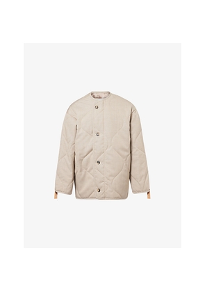 Mens JW Anderson Quilted Loose-Fit Wool Jacket