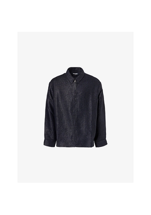 Mens Jacquemus Veloce Ribbed Woven Shirt