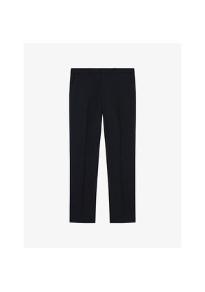 Mens The Kooples Straight-Leg Wool-Blend Trousers