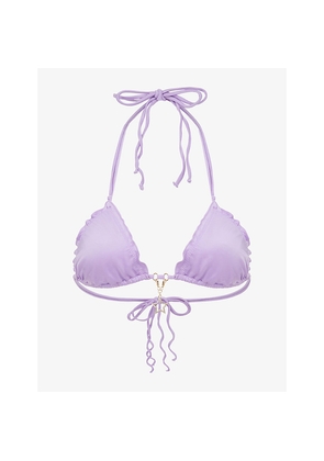 Womens Agent Provocateur Berry Triangle Bikini Top
