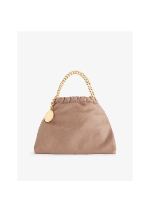 Womens Stella Mccartney Mini Saggy Drawstring Faux-Suede Cross-Body Bag