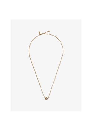 Womens La Maison Couture Skydiamond Crescent 18ct Yellow Gold and 0.21ct Lab-Grown Diamond Pendant Necklace