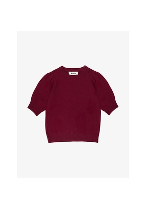 Womens Ro&Zo Short-Sleeve Cashmere Knit Jumper