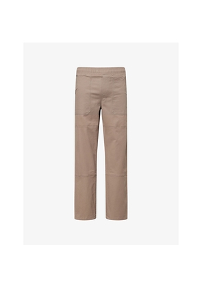 Mens Arne Straight-Leg Worker Cotton-Blend Trousers