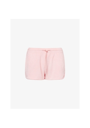 Womens Hunza G Towelling Mid-Rise Cotton-Jersey Shorts