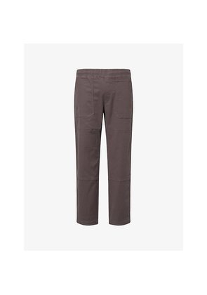 Mens Arne Straight-Leg Worker Cotton-Blend Trousers