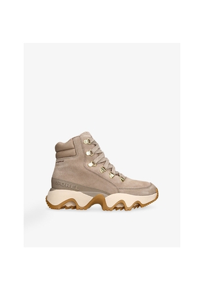 Womens Sorel Kinetic Impact Conquest Suede High-Top Trainers