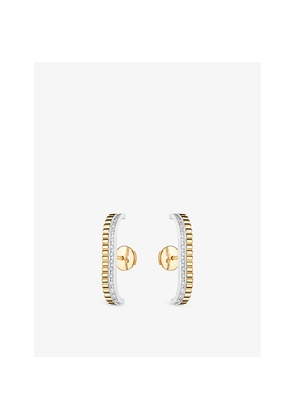 Womens Boucheron Quatre Radiant Edition 18ct Yellow, White Gold and 0.26ct Diamond Stud Earrings