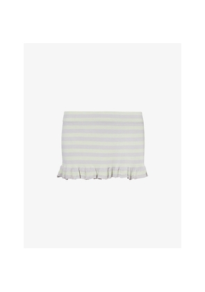 Womens Niihai Ashley Striped Knit Mini Skirt