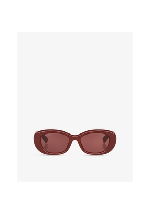 Gucci Gg1829Sk Oval-Frame Acetate Sunglasses
