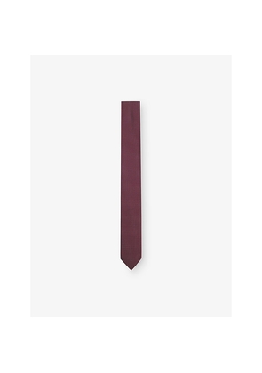 Mens Hugo Geometric-Print Silk-Blend Tie
