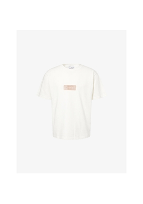 Mens Stone Island Brand-Print Crewneck Cotton-Jersey T-Shirt