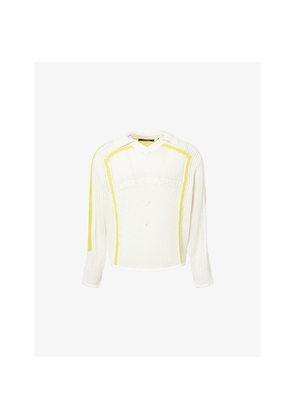 Mens Daily Paper Football Striped Knitted Top