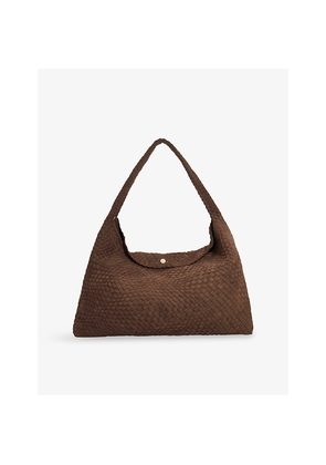 Womens Dune Deliberate XL Faux-Suede Shoulder Bag