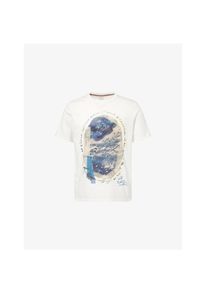 Mens Paul Smith Printed Crewneck Cotton-Jersey T-Shirt