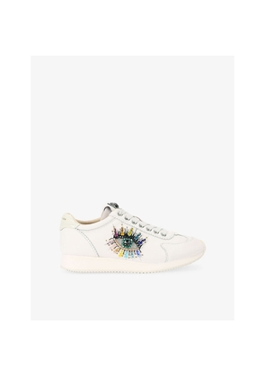 Womens Kurt Geiger London Islington Pump Eye Leather Trainers