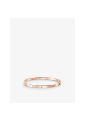 Womens Cartier Love Small 18ct Rose-Gold and 10 Brilliant-Cut Diamonds Bracelet