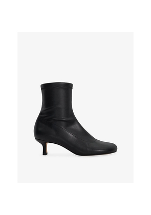 Womens Dune Outstanding Leather Heeled Ankle Boots