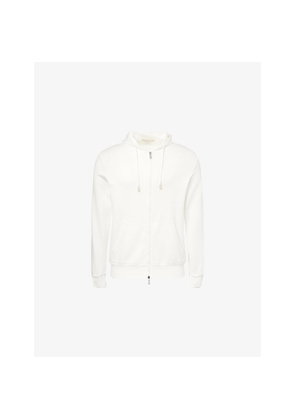 Mens Eleventy Hooded Long-Sleeve Cotton-Jersey Hoody