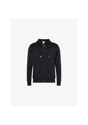 Mens Eleventy Hooded Long-Sleeve Cotton-Jersey Hoody