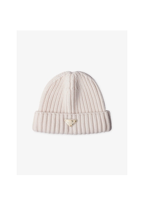 Prada Logo-Embellished Knitted Wool Beanie