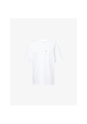 Womens Levis Patch-Pocket Round-Neck Cotton T-Shirt