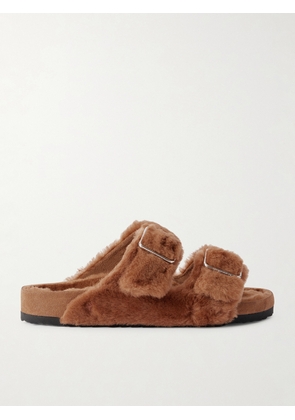 BIRKENSTOCK 1774 - Arizona Shearling Sandals - Men - Brown - EU 41