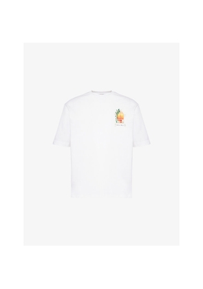 Mens Belier Sunset Crewneck Cotton-Jersey T-Shirt