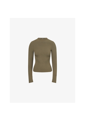 Womens Paige Henrietta Long-Sleeve Stretch-Modal Top
