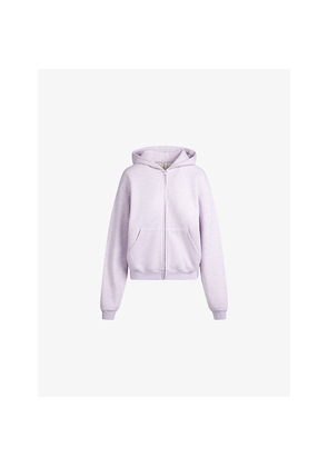Womens Skims Classic Zip-Up Cotton-Blend Hoody