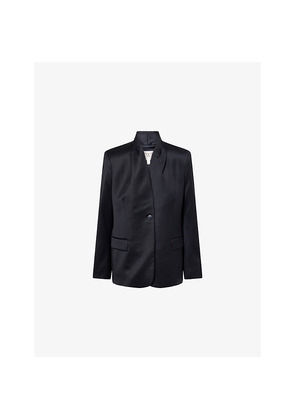 Womens TWP New Dinner Single-Breasted Wool Jacket
